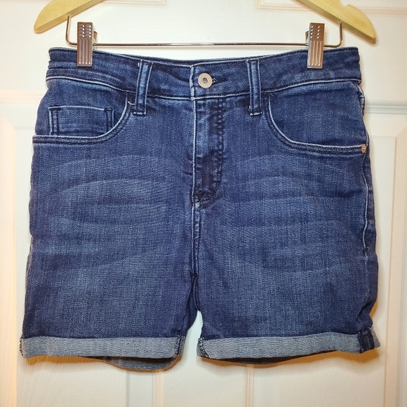 Pilcro and the Letterpress By Anthropologie High Rise Slim Jean Shorts Size 26 - Picture 1 of 8